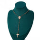 Cruz Collar de Aleación Bañado en Oro ( Collar )