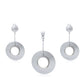 Conjunto de Aleación Bañado en Oro ( Pendientes +Colgante )