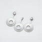 Conjunto de Aleación Bañado en Oro ( Pendientes +Colgante )