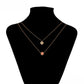 Conjunto de Aleación Bañado en Oro con Cristal Emporia® Rosa y Cristal Emporia® Blanco ( Collar +Pulsera )