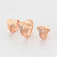 Conjunto de Aleación Bañado en Oro con Cristal Emporia® Blanco ( Pendientes +Anillo )