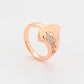 Conjunto de Aleación Bañado en Oro con Cristal Emporia® Blanco ( Pendientes +Anillo )