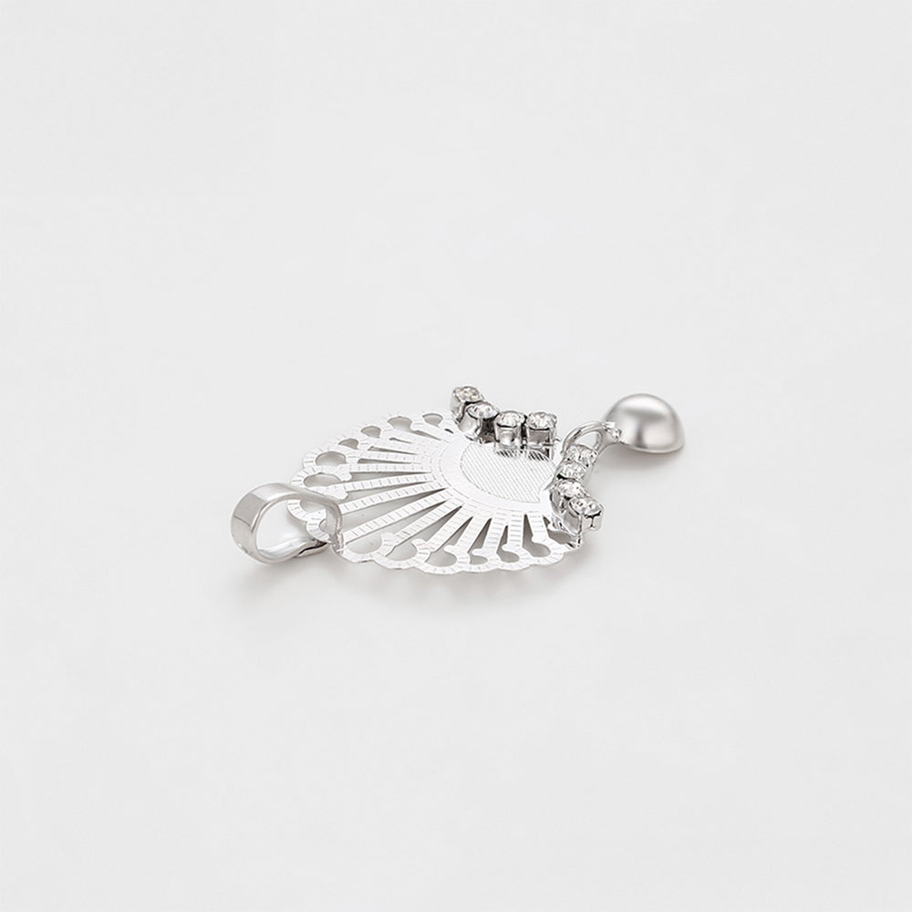 Conjunto de Aleación Bañado en Oro con Cristal Emporia® Blanco ( Pendientes +Colgante ) 9 