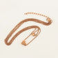 Conjunto de Aleación Bañado en Oro ( Collar +Pulsera )