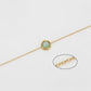 Pulsera de Aleación Bañado en Oro con Cristal Emporia® Verde