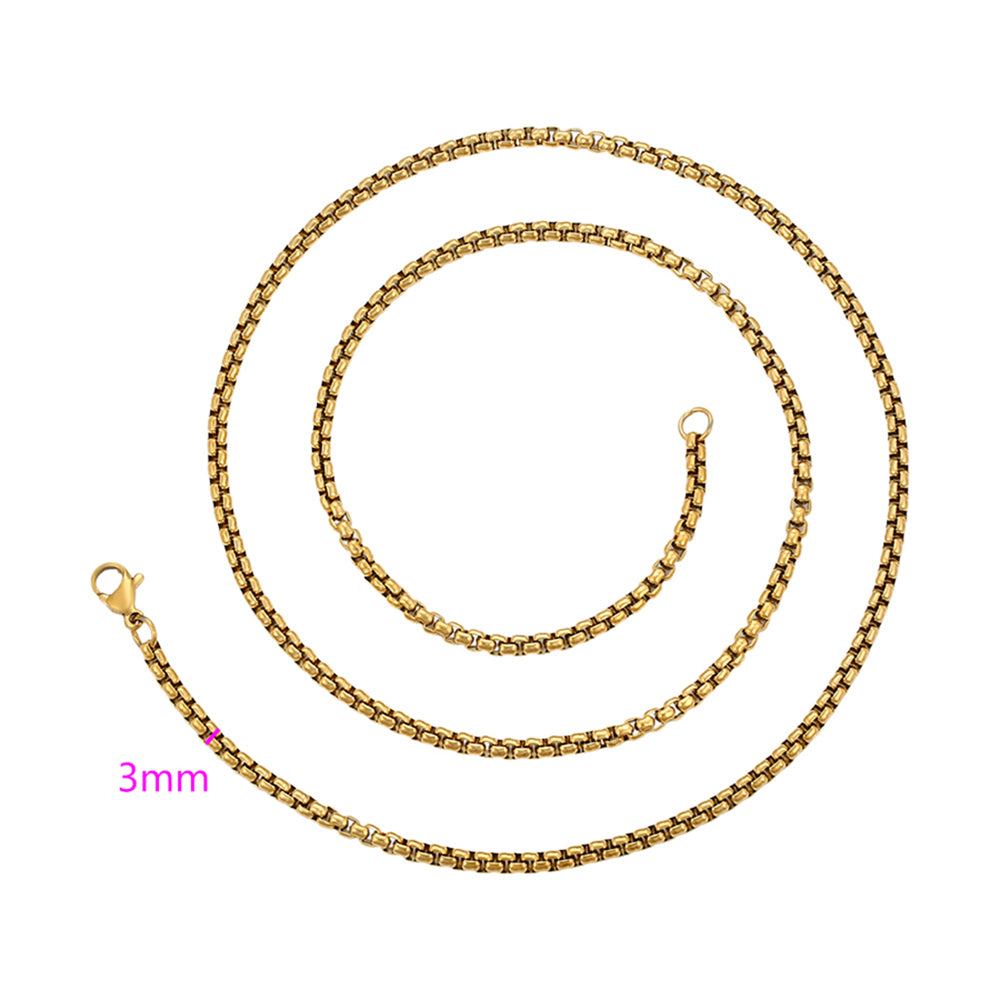 Collar de Aleación Bañado en Oro 3 