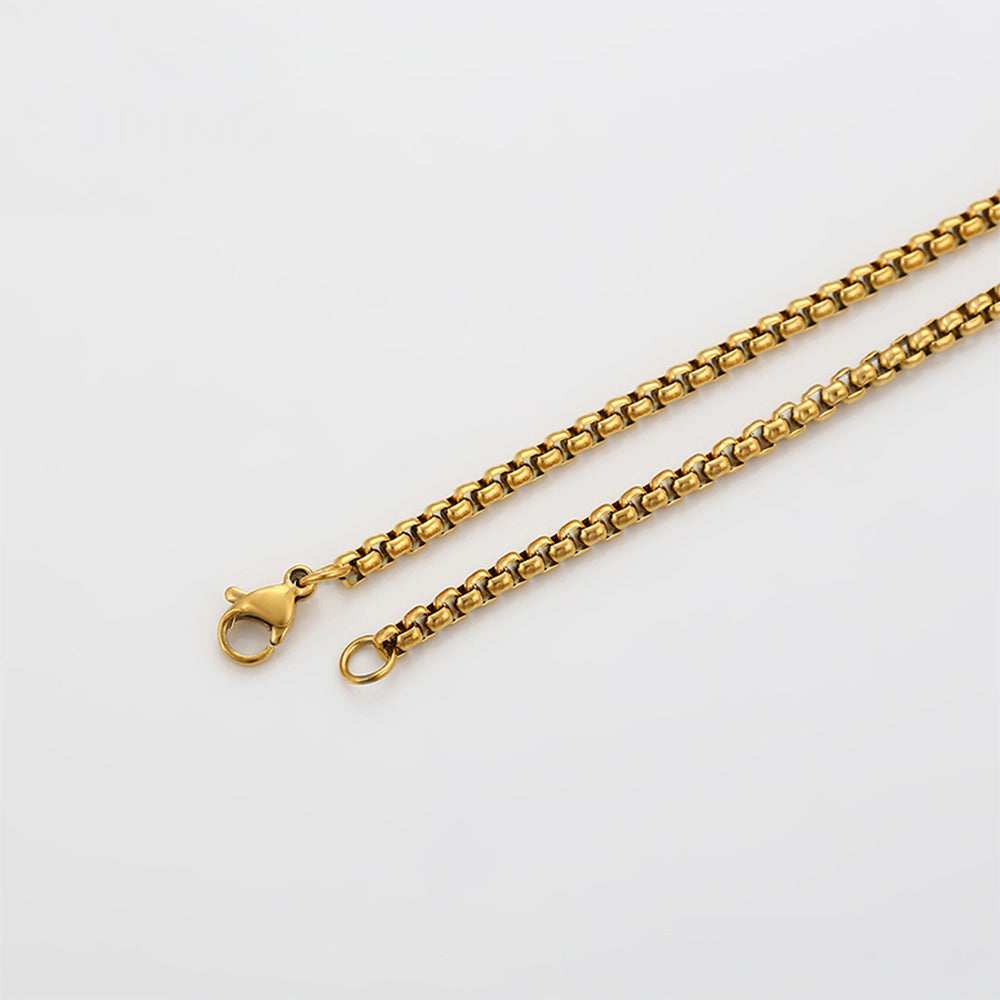 Collar de Aleación Bañado en Oro 8 