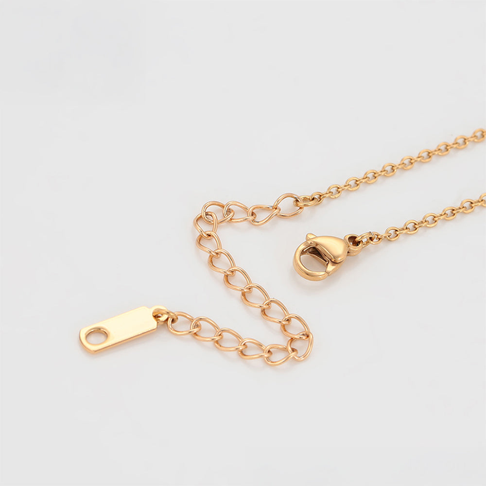 Collar de Aleación Bañado en Oro con Cristal Emporia® Blanco 7 