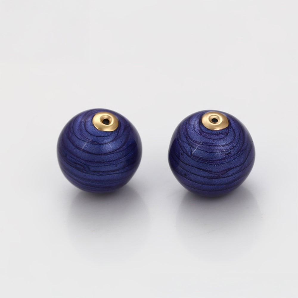 Talismán de Aleación Bañado en Oro con Cristal Emporia® Azul 7 