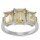 Anillo de Plata con Citrino de los Montes Urales