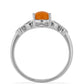 Anillo de Plata con Ópalo Naranja de Lega Dembi