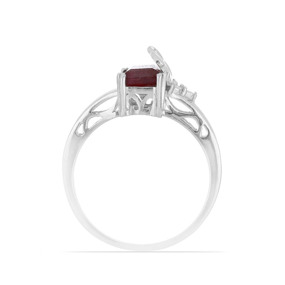 Anillo de Plata con Rubí de Madagascar