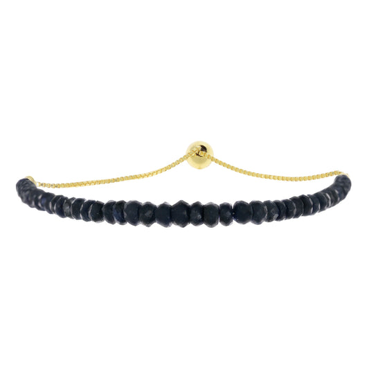 Pulsera de Oro 9K con Zafiro de Tailandia