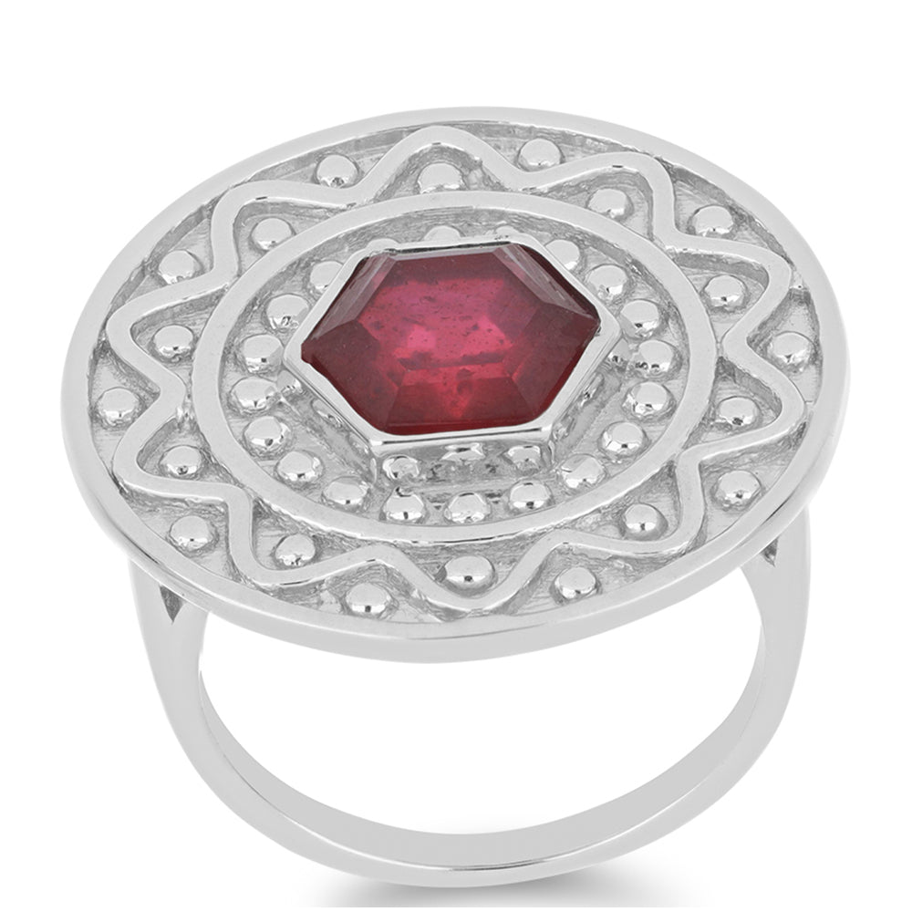 Anillo de Plata con Rubí de Madagascar 3 