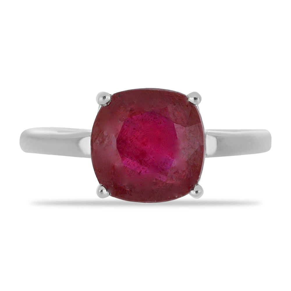 Anillo de Plata con Rubí de Madagascar