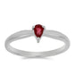 Anillo de Plata con Rubí de Madagascar