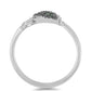 Anillo de Plata con Diamante Verde