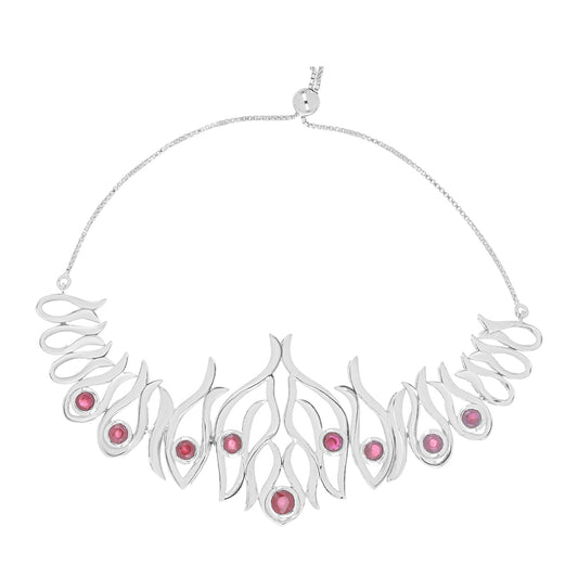 Pulsera de Plata con Rubí de Madagascar