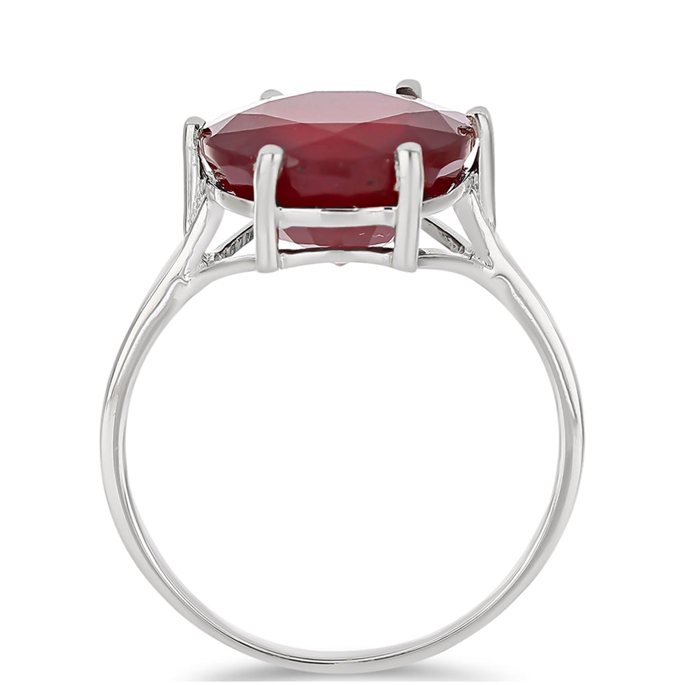 Anillo de Plata con Rubí de Madagascar