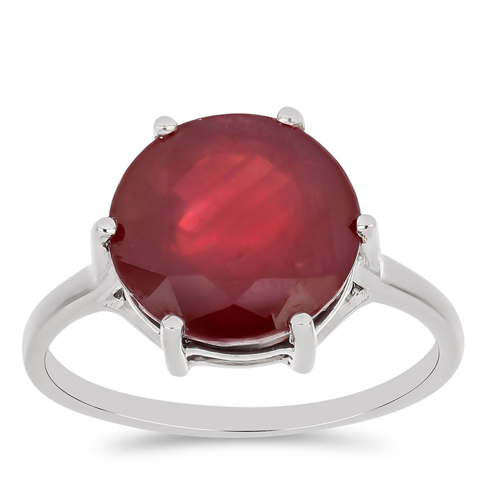 Anillo de Plata con Rubí de Madagascar