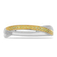 Anillo de Plata con Diamante Amarillo