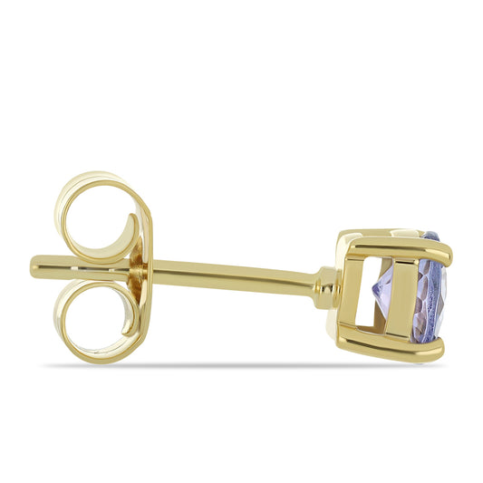 Pendientes de Oro 9K con Tanzanita AAA