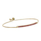 Pulsera de Plata Bañada en Oro con Rubí de Madagascar