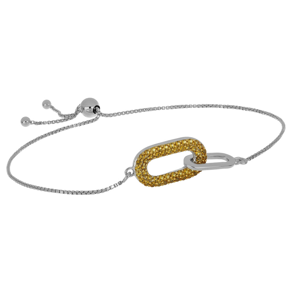 Pulsera de Plata Bañada en Oro con Citrino de los Montes Urales 1 