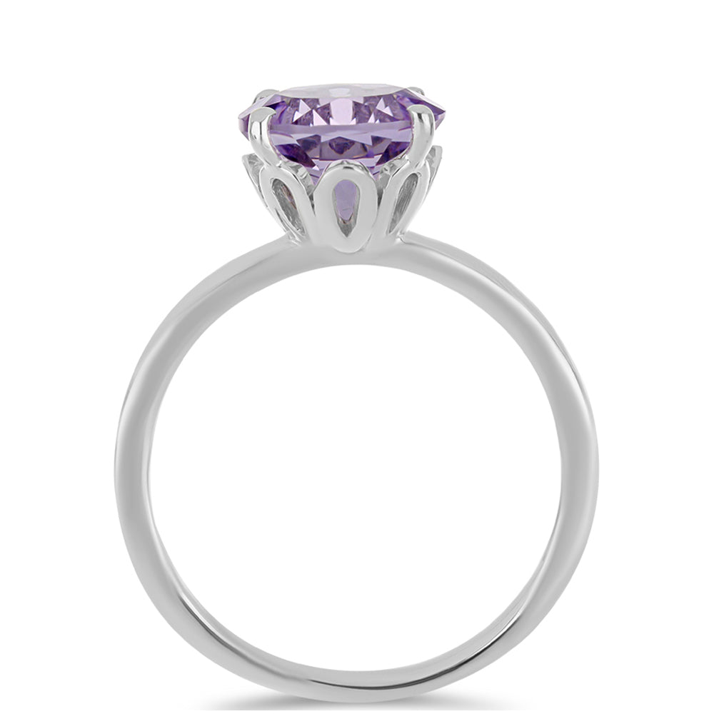 Anillo de Plata con Amatista Rosa de Francia 2 