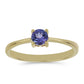 Anillo de Oro 9K con Tanzanita AAA