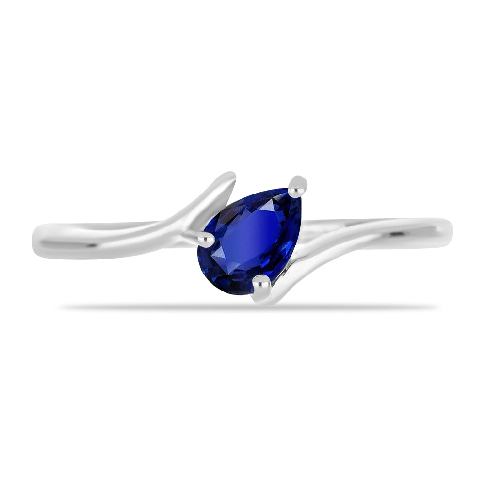 Anillo de Plata con Zafiro Azul Australiano 1 