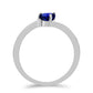 Anillo de Plata con Zafiro Azul Australiano