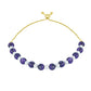 Pulsera de Plata Bañada en Oro con Charoita y Perla de Agua Dulce