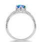 Anillo de Plata con Cuarzo Pavo Real