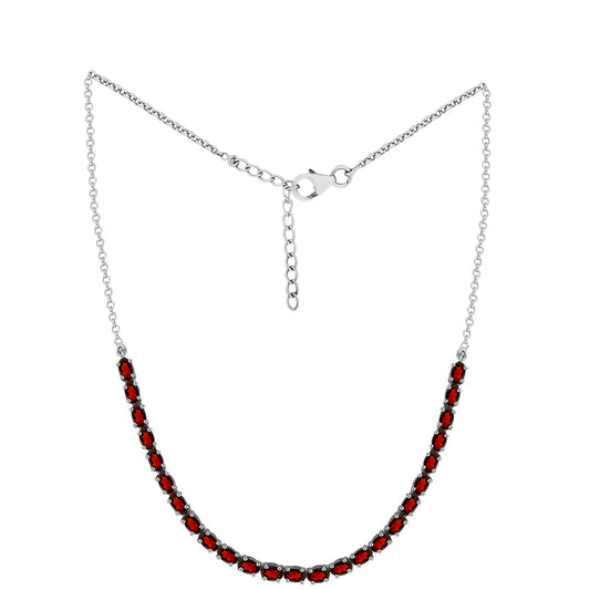 Collar de Plata con Granate Barton