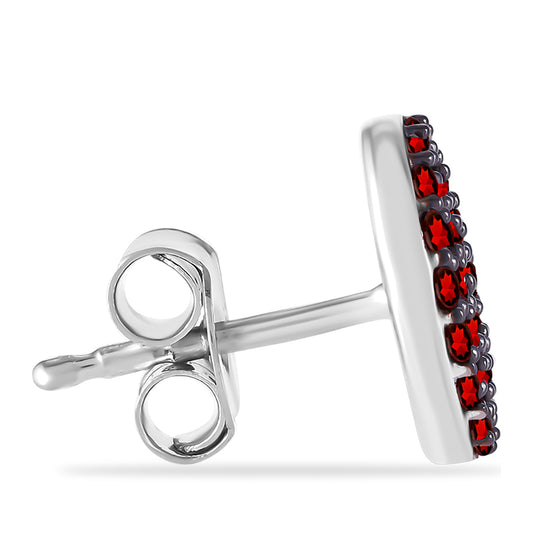 Pendientes de Plata con Granate Barton