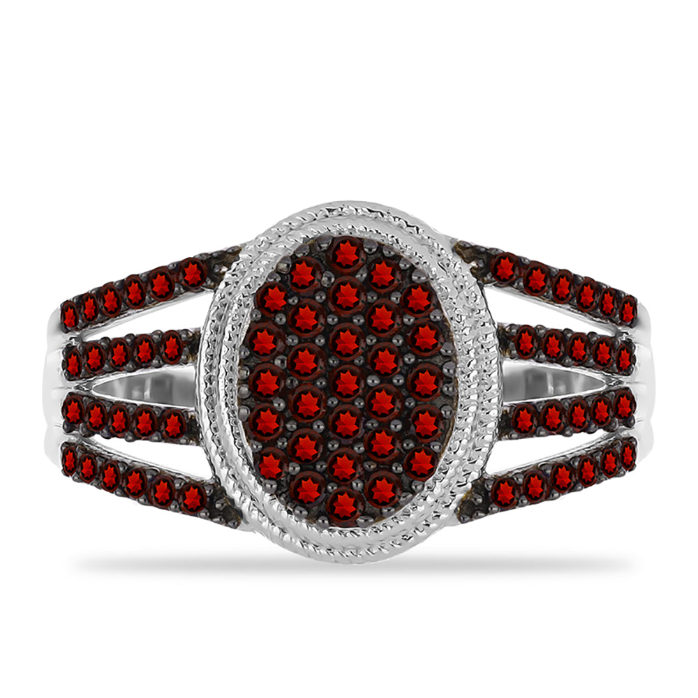 Anillo de Plata con Granate Barton 1 