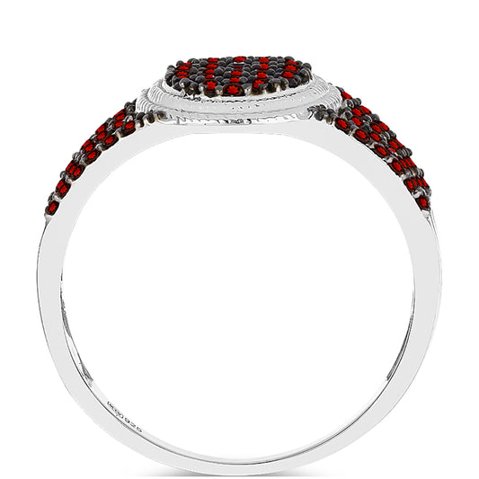 Anillo de Plata con Granate Barton