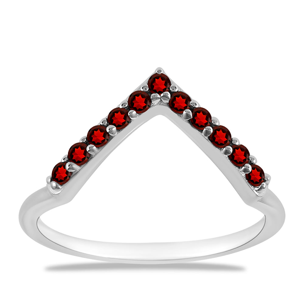 Anillo de Plata con Granate Barton