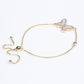 Pulsera de Plata Bañada en Oro con Tanzanita AAA y Madreperla