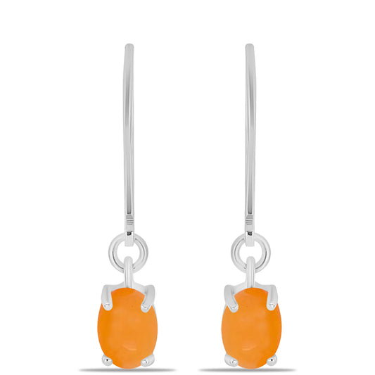 Pendientes de Plata con Jade Amarillo