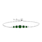 Pulsera de Plata con Diópsido de Cromo