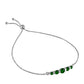 Pulsera de Plata con Diópsido de Cromo
