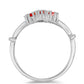 Anillo de Plata con Ópalo Rojo etíope de Lega Dembi