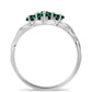 Anillo de Plata con Turmalina Verde