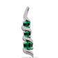 Colgante de Plata con Turmalina Verde