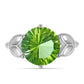 Anillo de Plata con Cuarzo Verde Helecho