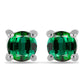 Pendientes de Plata con Turmalina Verde