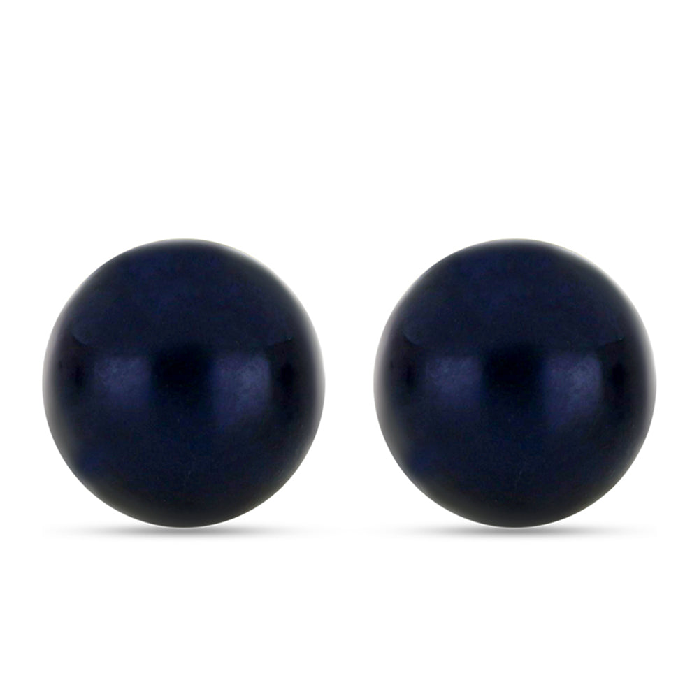 Conjunto de Plata Bañada en Oro con Perla roja de río y Perla de Agua Dulce Blanca ( Pendientes )