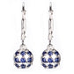 Pendientes de Plata con Zafiro Azul Australiano